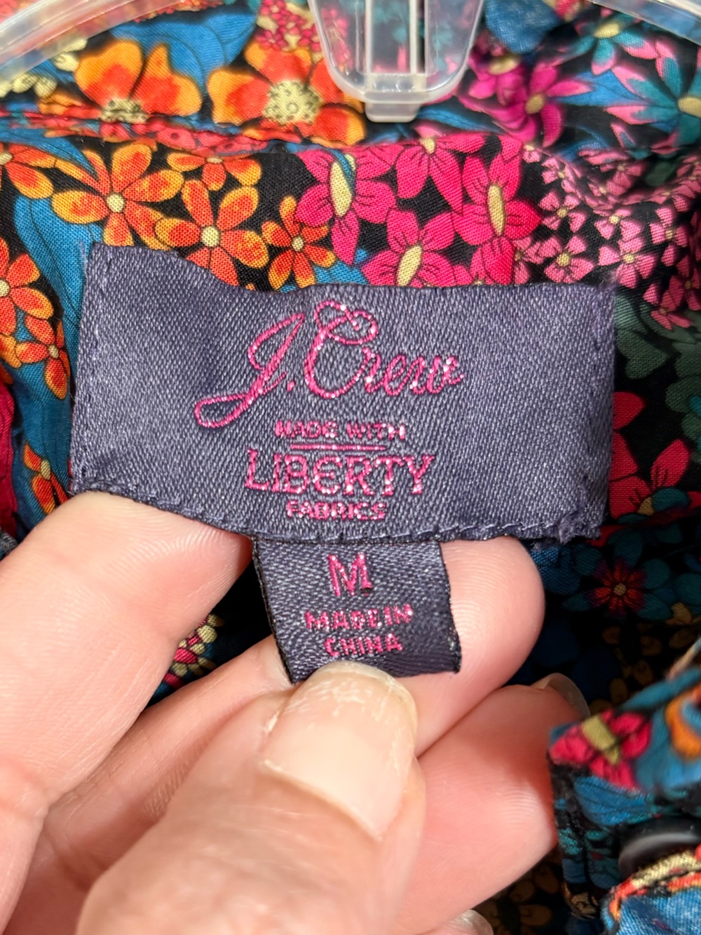 J.Crew Liberty London Ciara Floral Print Button Down Ruffle Collar Top Sz M - Picture 8 of 12